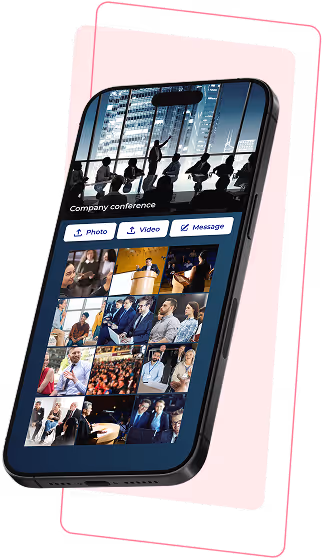 Knipsly corporate event album interface